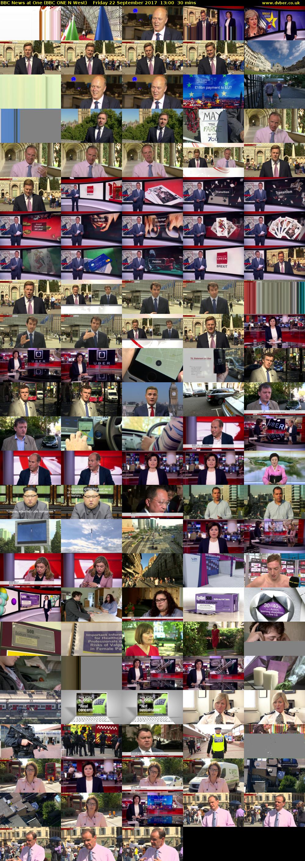 BBC News at One (BBC ONE N West) Friday 22 September 2017 13:00 - 13:30