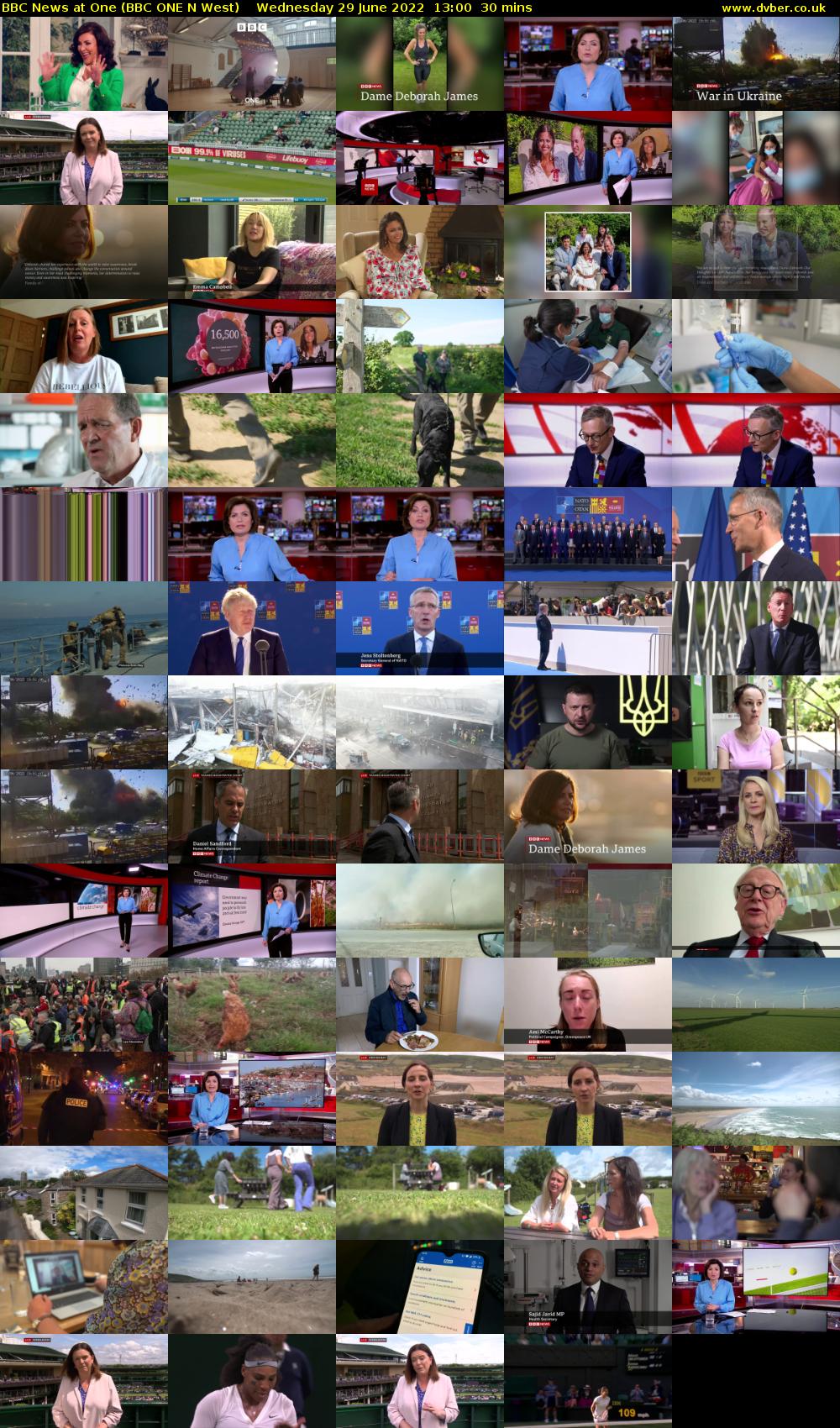 BBC News at One (BBC ONE N West) Wednesday 29 June 2022 13:00 - 13:30