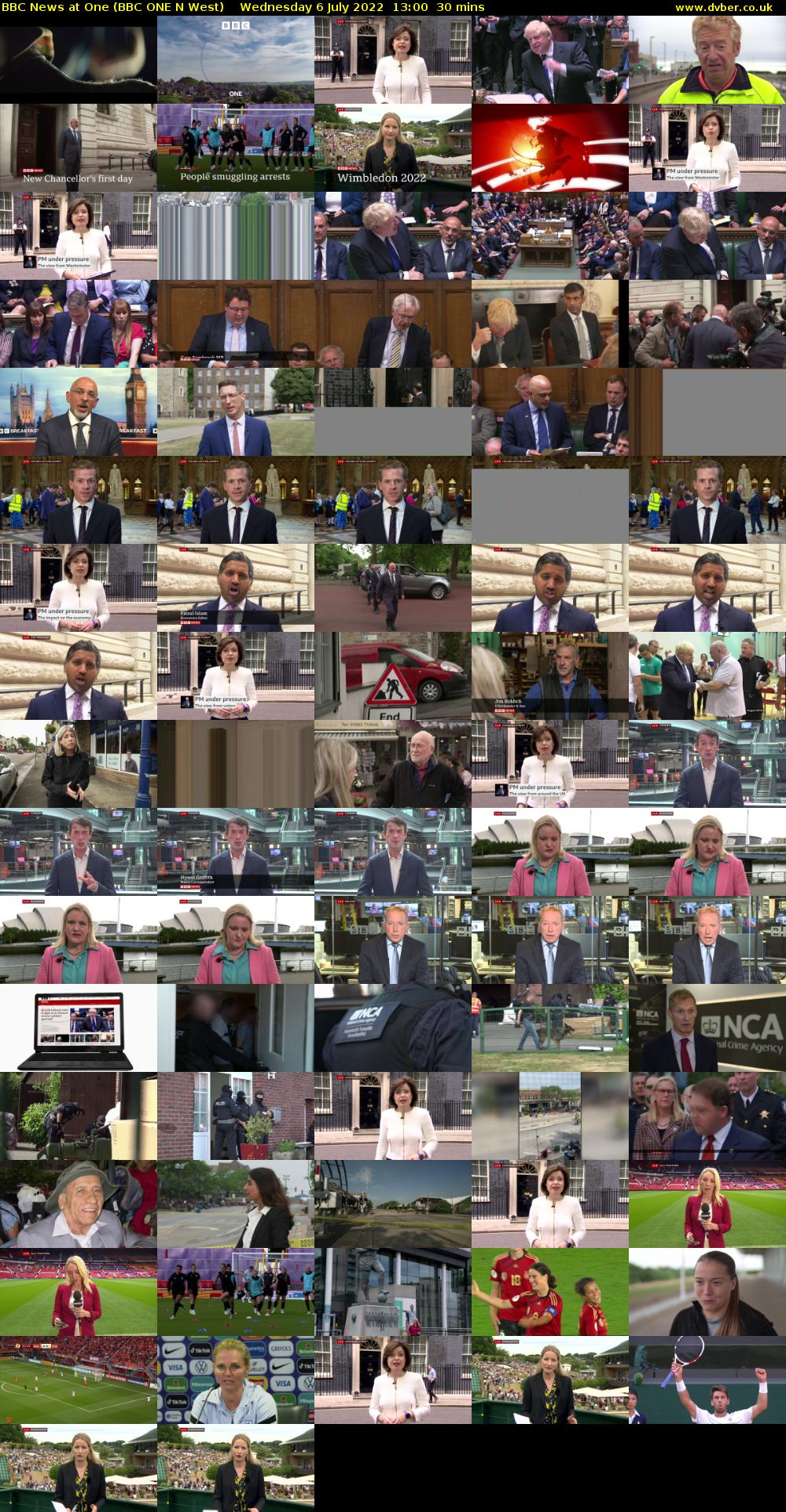 BBC News at One (BBC ONE N West) Wednesday 6 July 2022 13:00 - 13:30