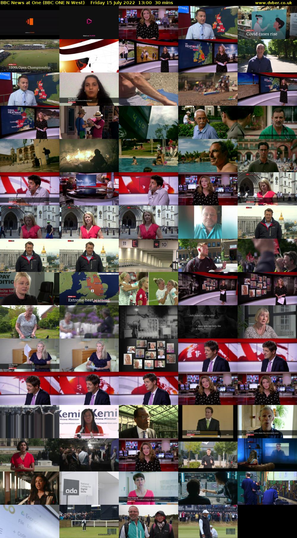 BBC News at One (BBC ONE N West) Friday 15 July 2022 13:00 - 13:30