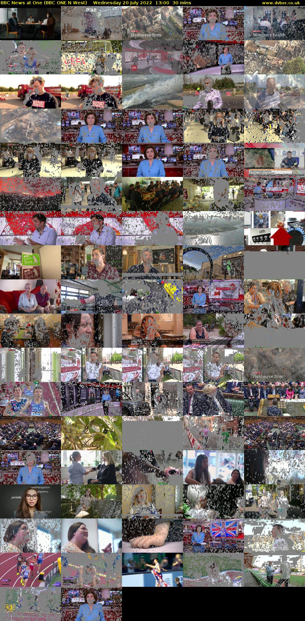 BBC News at One (BBC ONE N West) Wednesday 20 July 2022 13:00 - 13:30