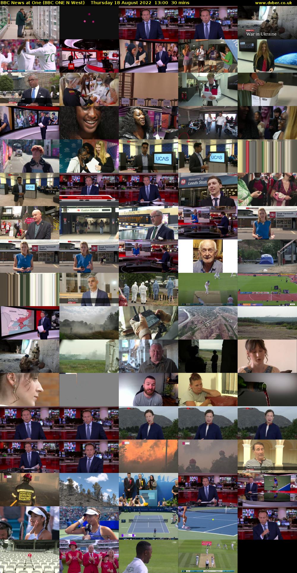 BBC News at One (BBC ONE N West) Thursday 18 August 2022 13:00 - 13:30