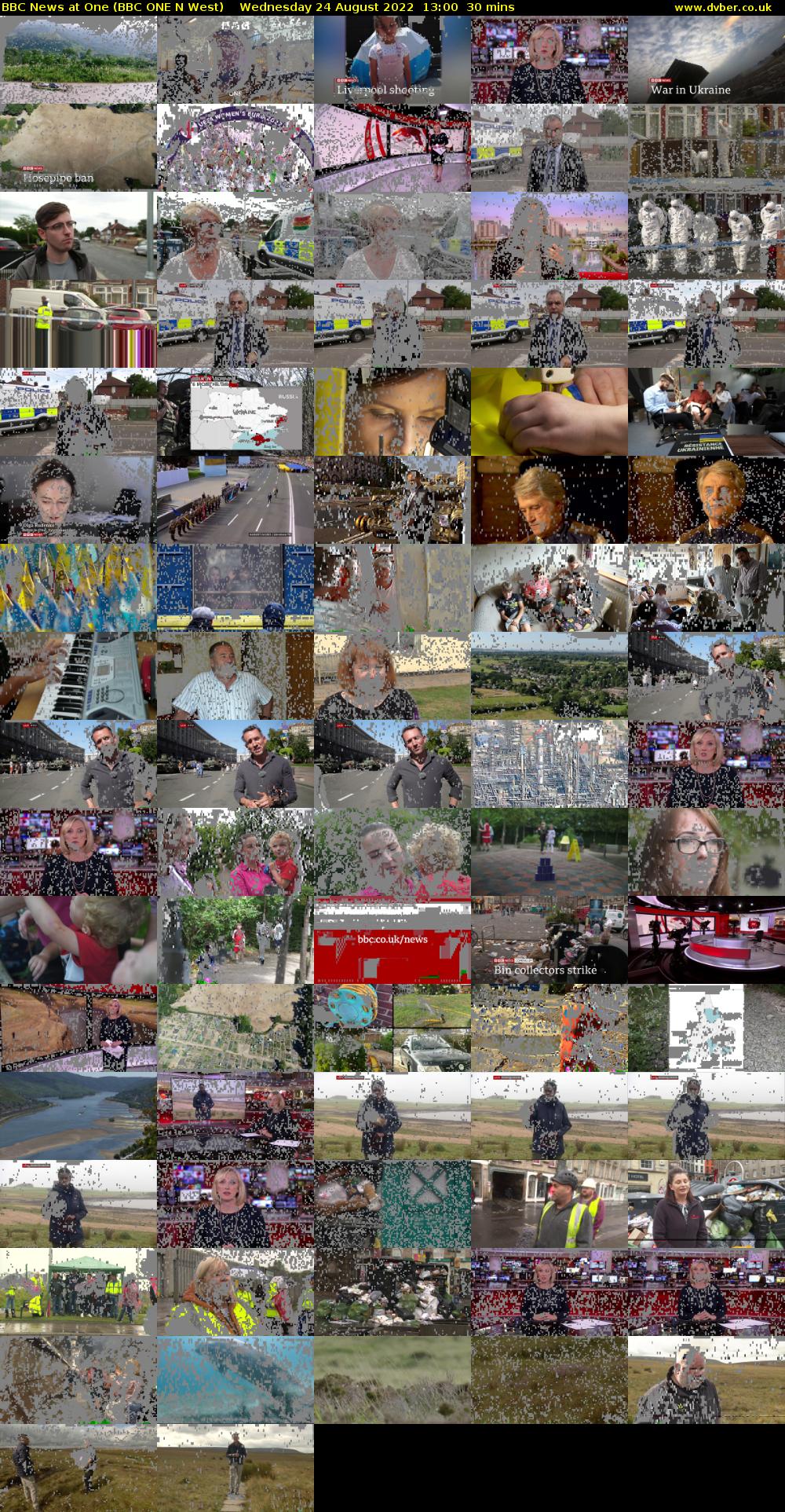 BBC News at One (BBC ONE N West) Wednesday 24 August 2022 13:00 - 13:30