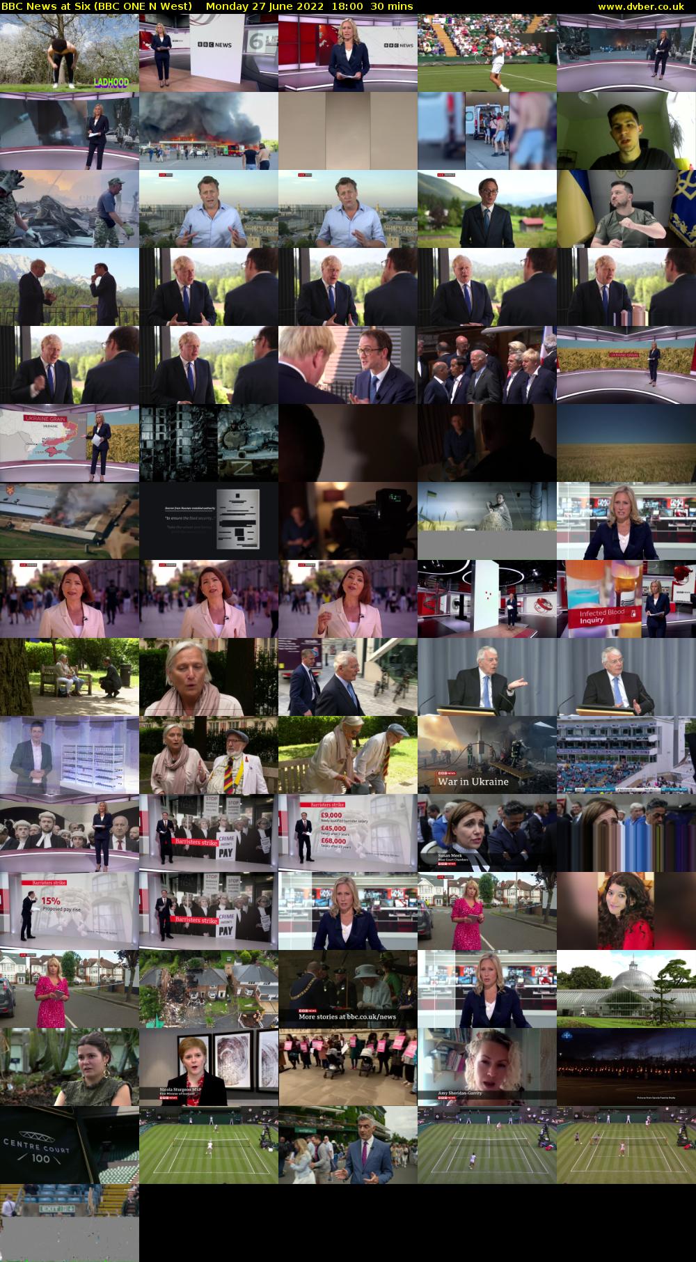 BBC News at Six (BBC ONE N West) Monday 27 June 2022 18:00 - 18:30