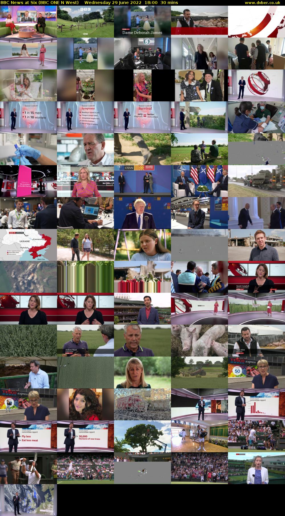 BBC News at Six (BBC ONE N West) Wednesday 29 June 2022 18:00 - 18:30