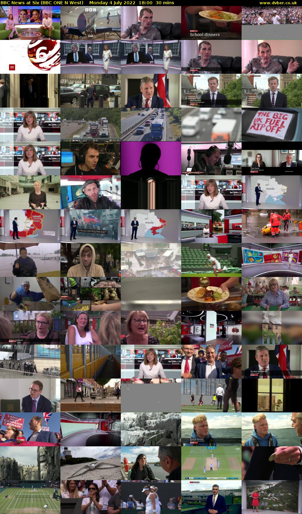 BBC News at Six (BBC ONE N West) Monday 4 July 2022 18:00 - 18:30