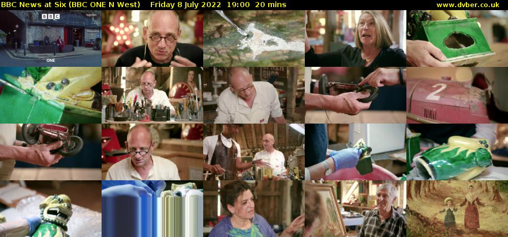 BBC News at Six (BBC ONE N West) Friday 8 July 2022 19:00 - 19:20