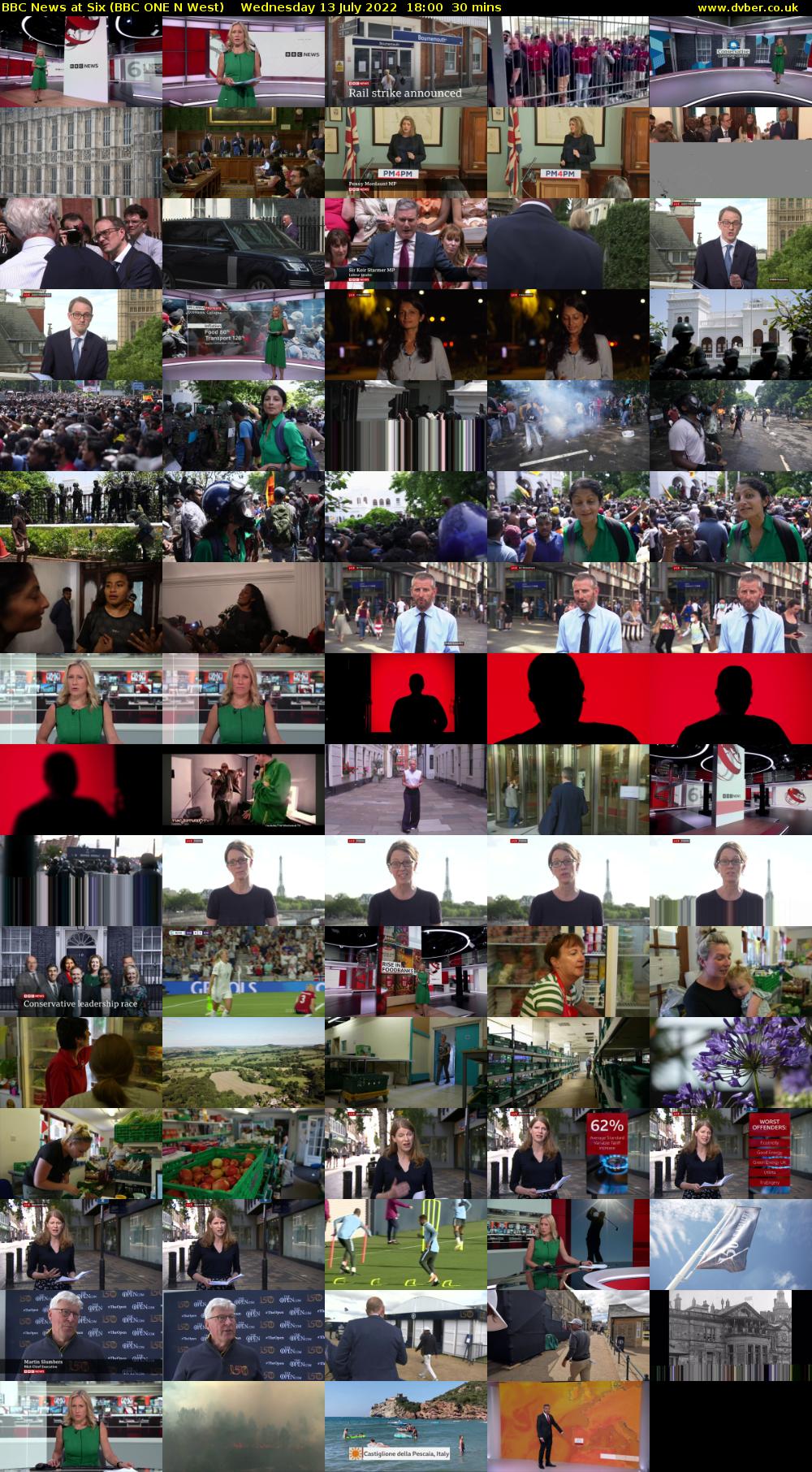 BBC News at Six (BBC ONE N West) Wednesday 13 July 2022 18:00 - 18:30