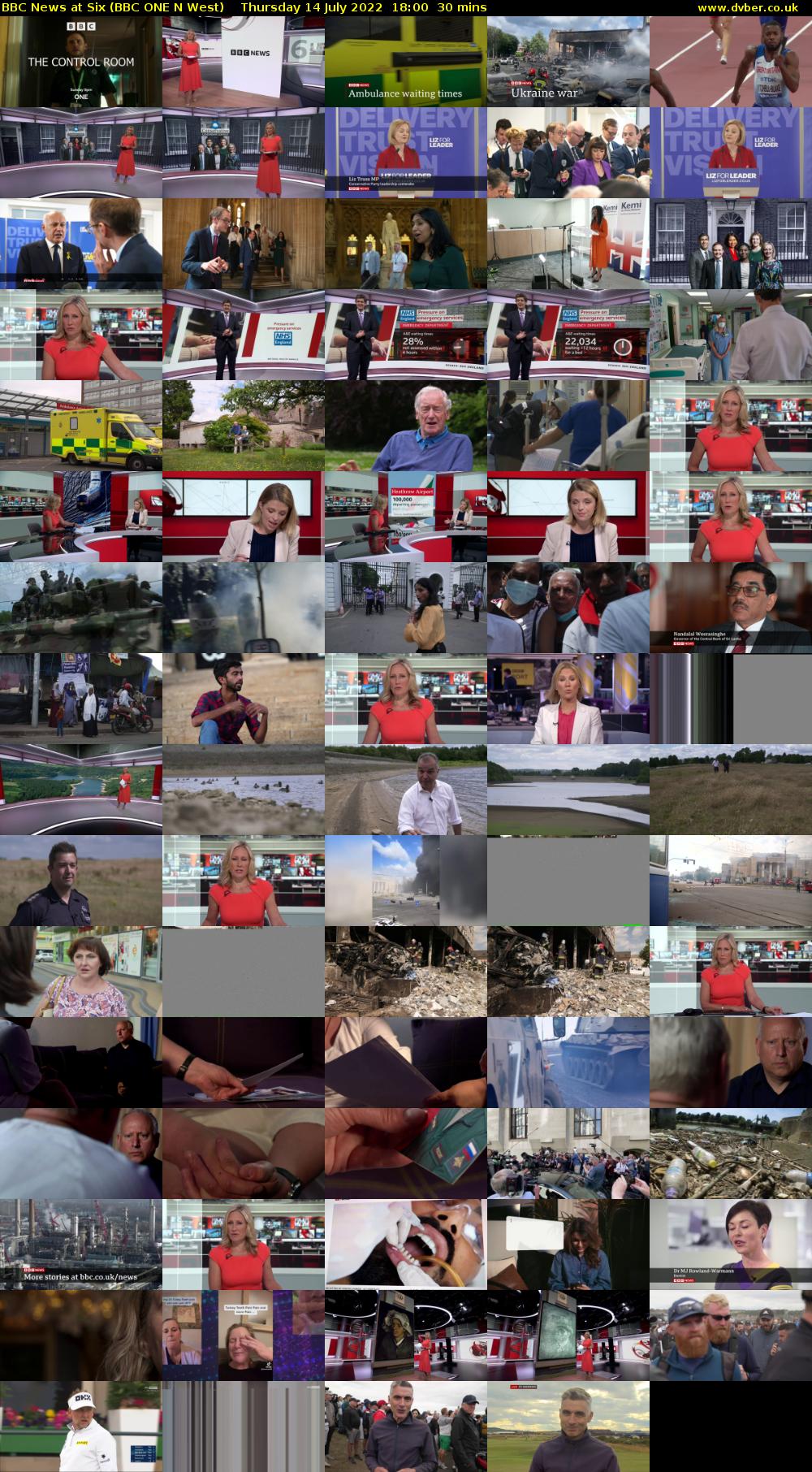 BBC News at Six (BBC ONE N West) Thursday 14 July 2022 18:00 - 18:30