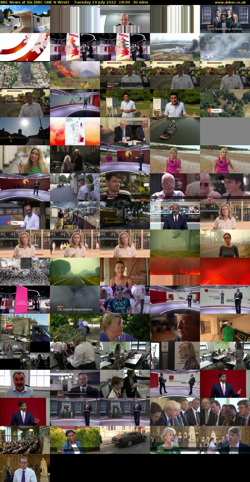 BBC News at Six (BBC ONE N West) Tuesday 19 July 2022 18:00 - 18:30