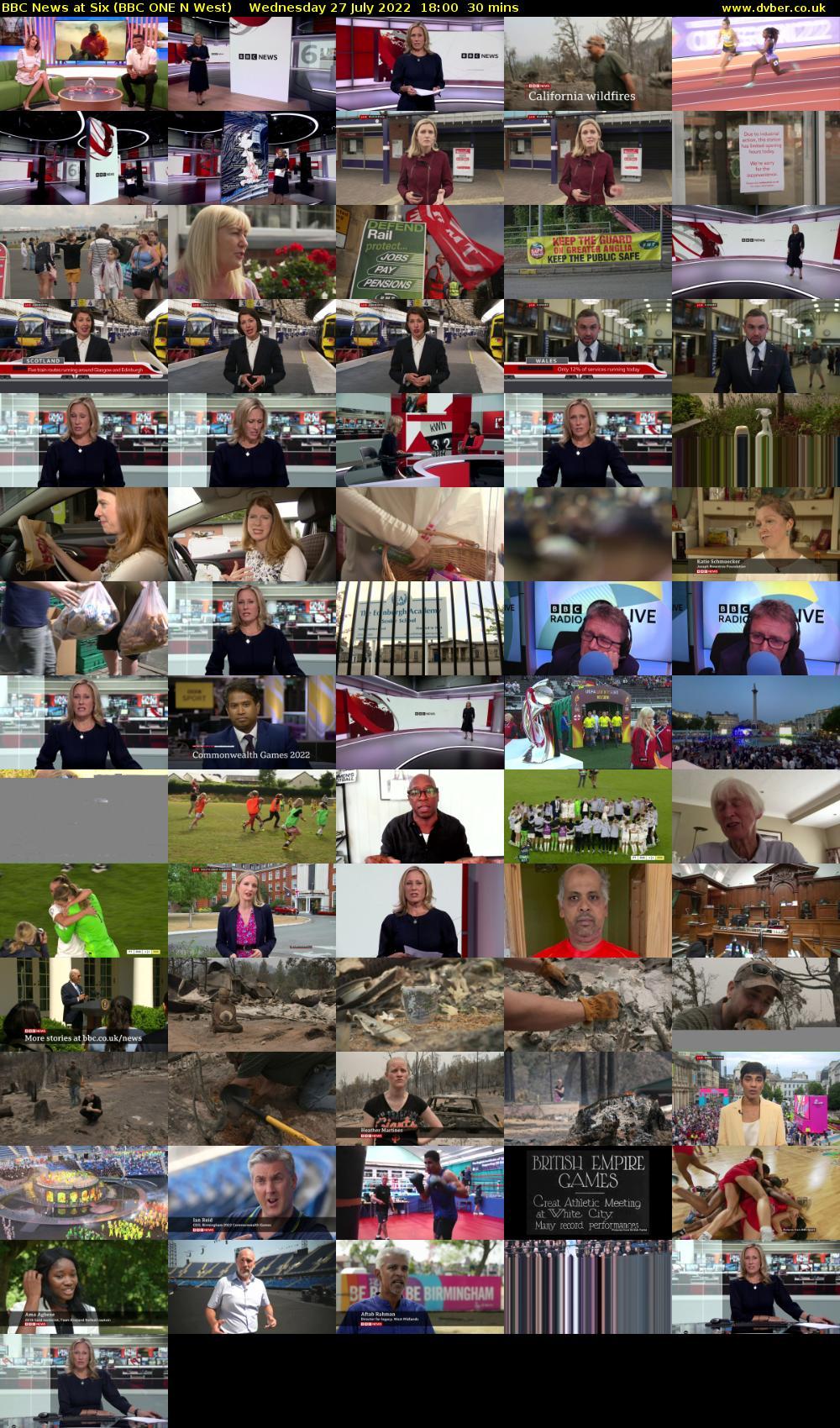 BBC News at Six (BBC ONE N West) Wednesday 27 July 2022 18:00 - 18:30