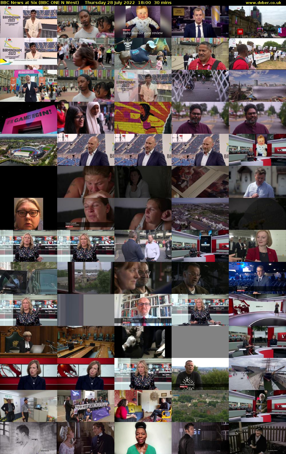 BBC News at Six (BBC ONE N West) Thursday 28 July 2022 18:00 - 18:30