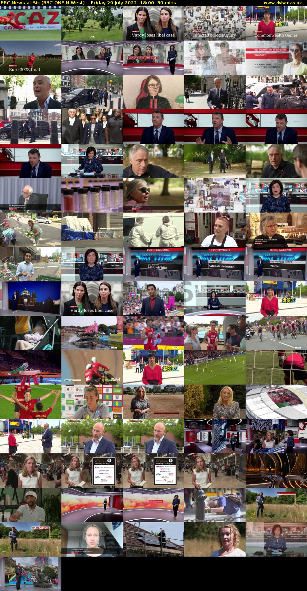 BBC News at Six (BBC ONE N West) Friday 29 July 2022 18:00 - 18:30