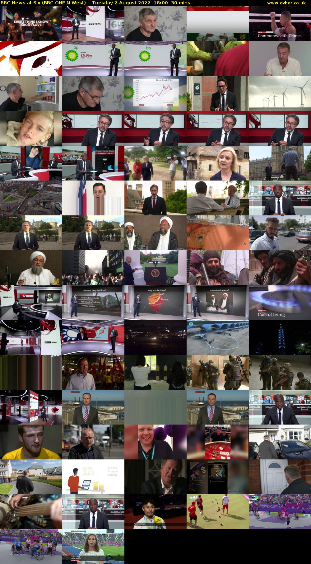 BBC News at Six (BBC ONE N West) Tuesday 2 August 2022 18:00 - 18:30