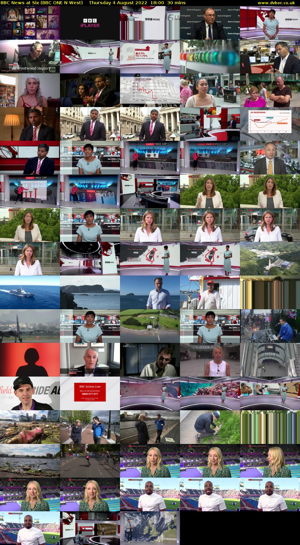 BBC News at Six (BBC ONE N West) Thursday 4 August 2022 18:00 - 18:30