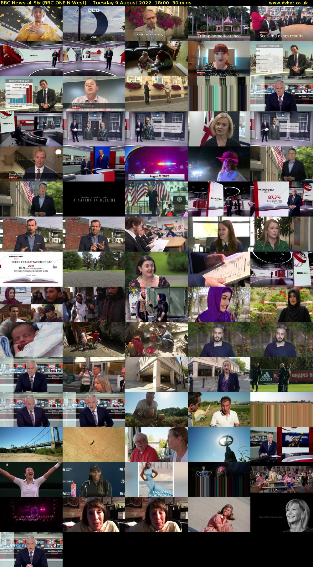 BBC News at Six (BBC ONE N West) Tuesday 9 August 2022 18:00 - 18:30