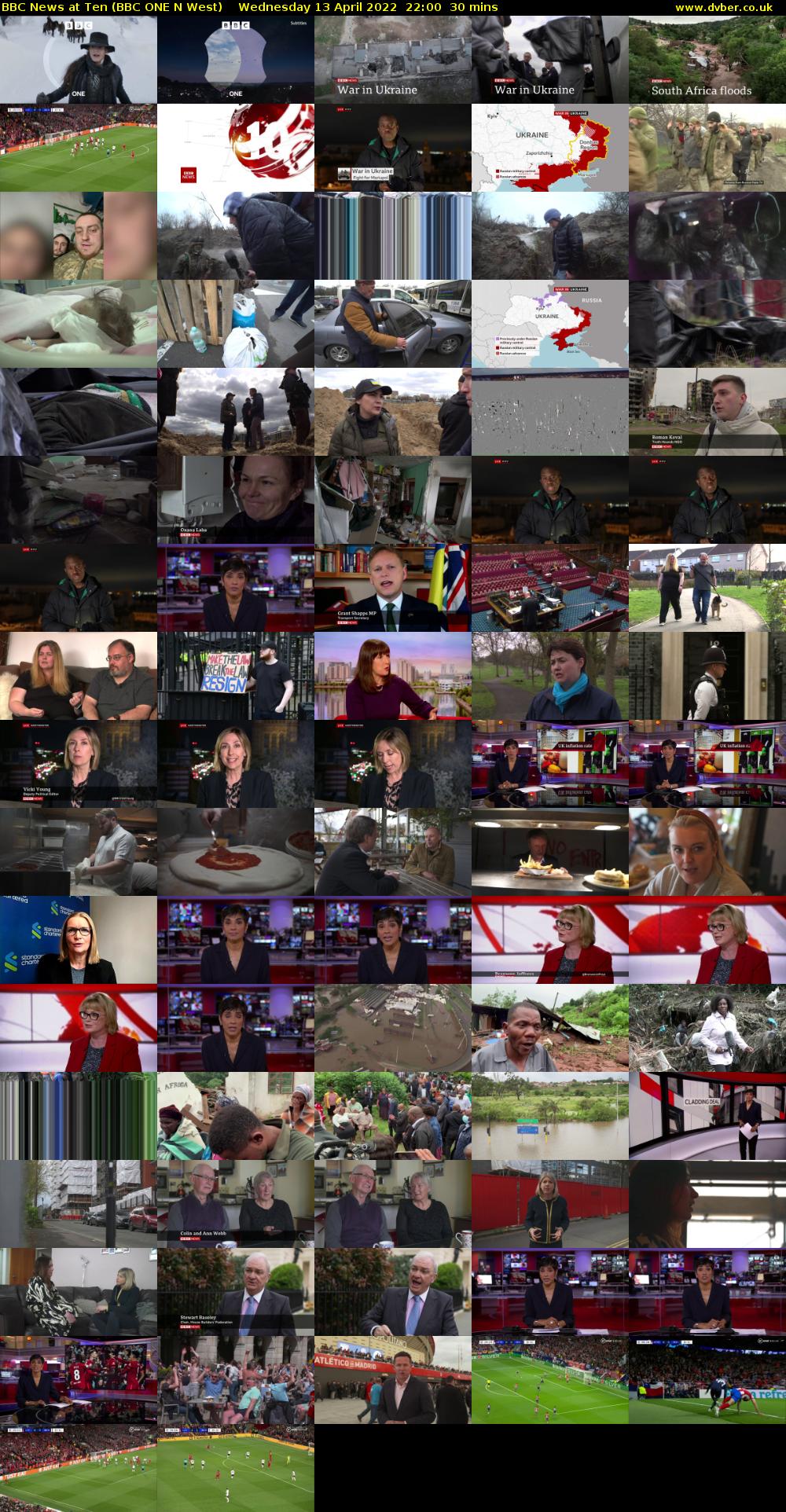 BBC News at Ten (BBC ONE N West) Wednesday 13 April 2022 22:00 - 22:30