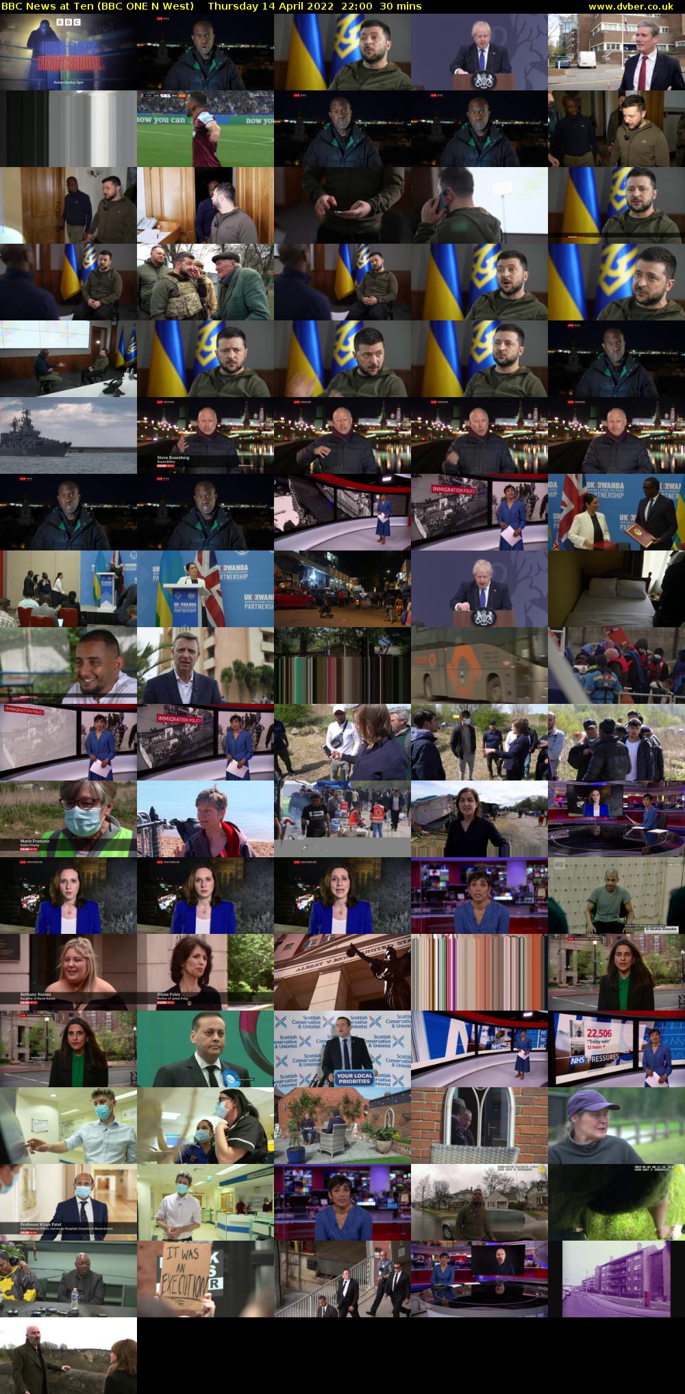 BBC News at Ten (BBC ONE N West) Thursday 14 April 2022 22:00 - 22:30