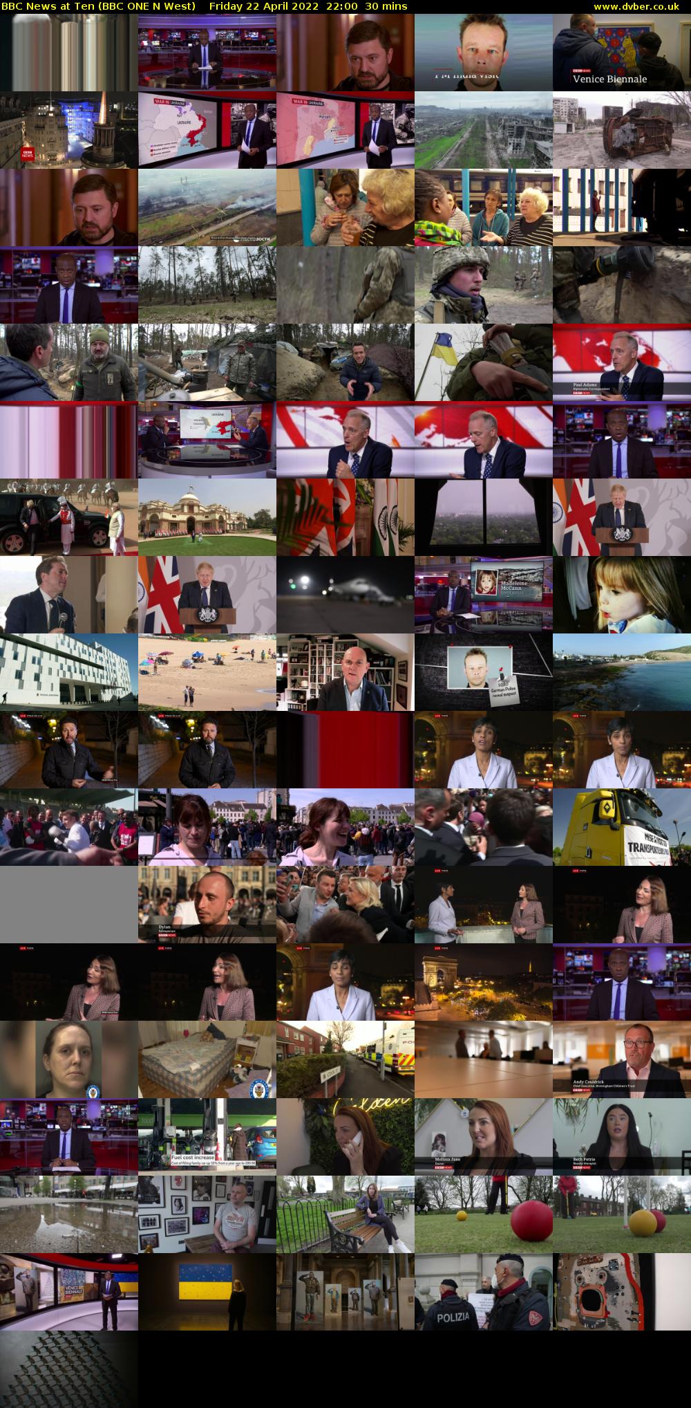 BBC News at Ten (BBC ONE N West) Friday 22 April 2022 22:00 - 22:30