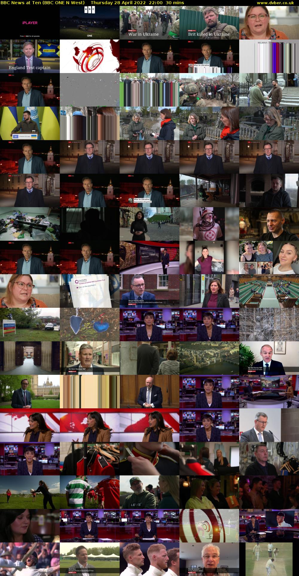 BBC News at Ten (BBC ONE N West) Thursday 28 April 2022 22:00 - 22:30