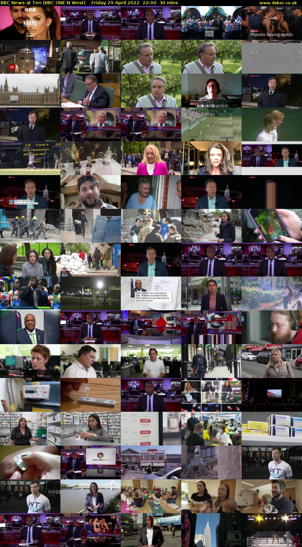 BBC News at Ten (BBC ONE N West) Friday 29 April 2022 22:00 - 22:30