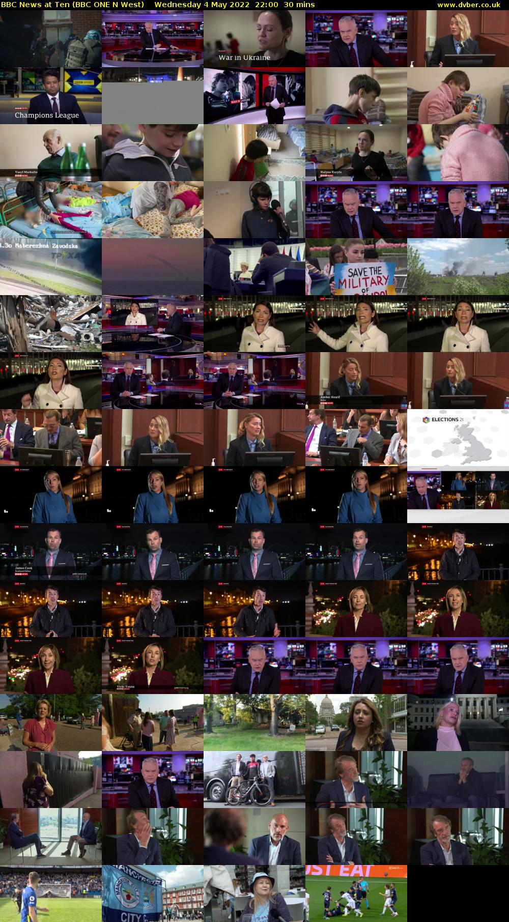 BBC News at Ten (BBC ONE N West) Wednesday 4 May 2022 22:00 - 22:30