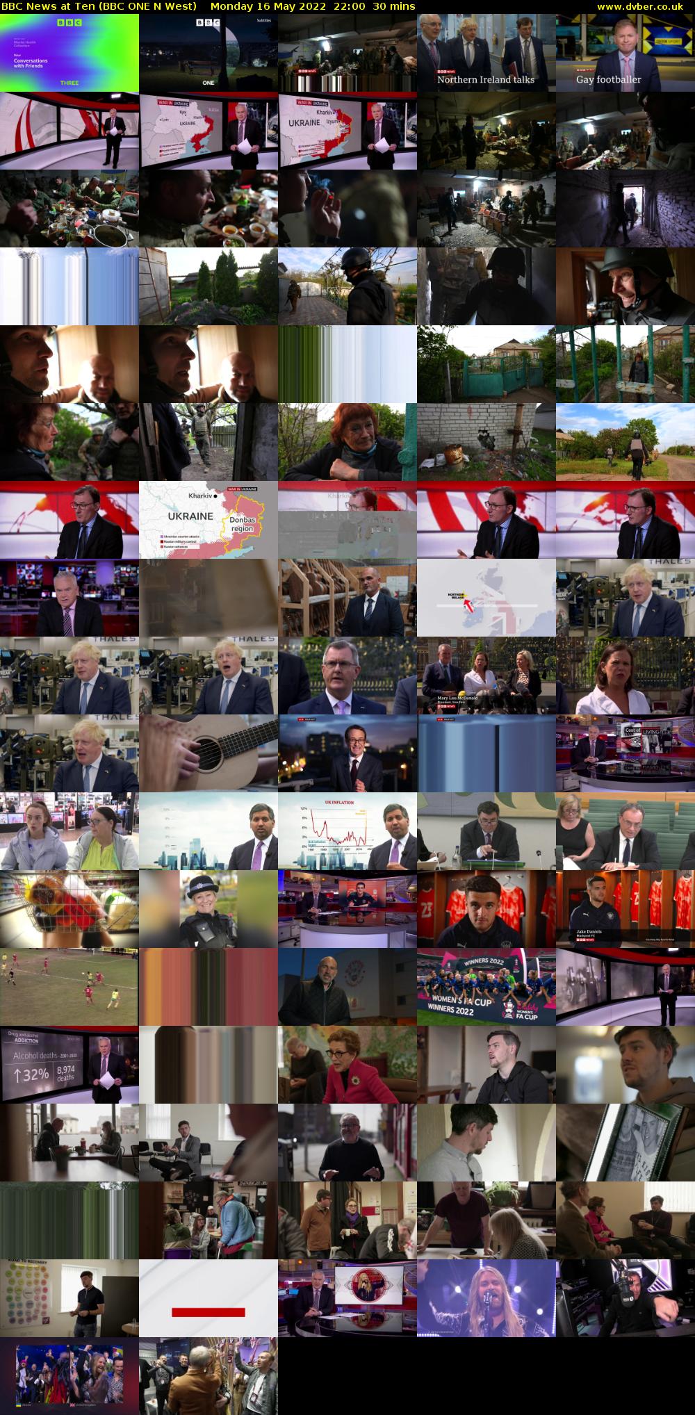 BBC News at Ten (BBC ONE N West) Monday 16 May 2022 22:00 - 22:30
