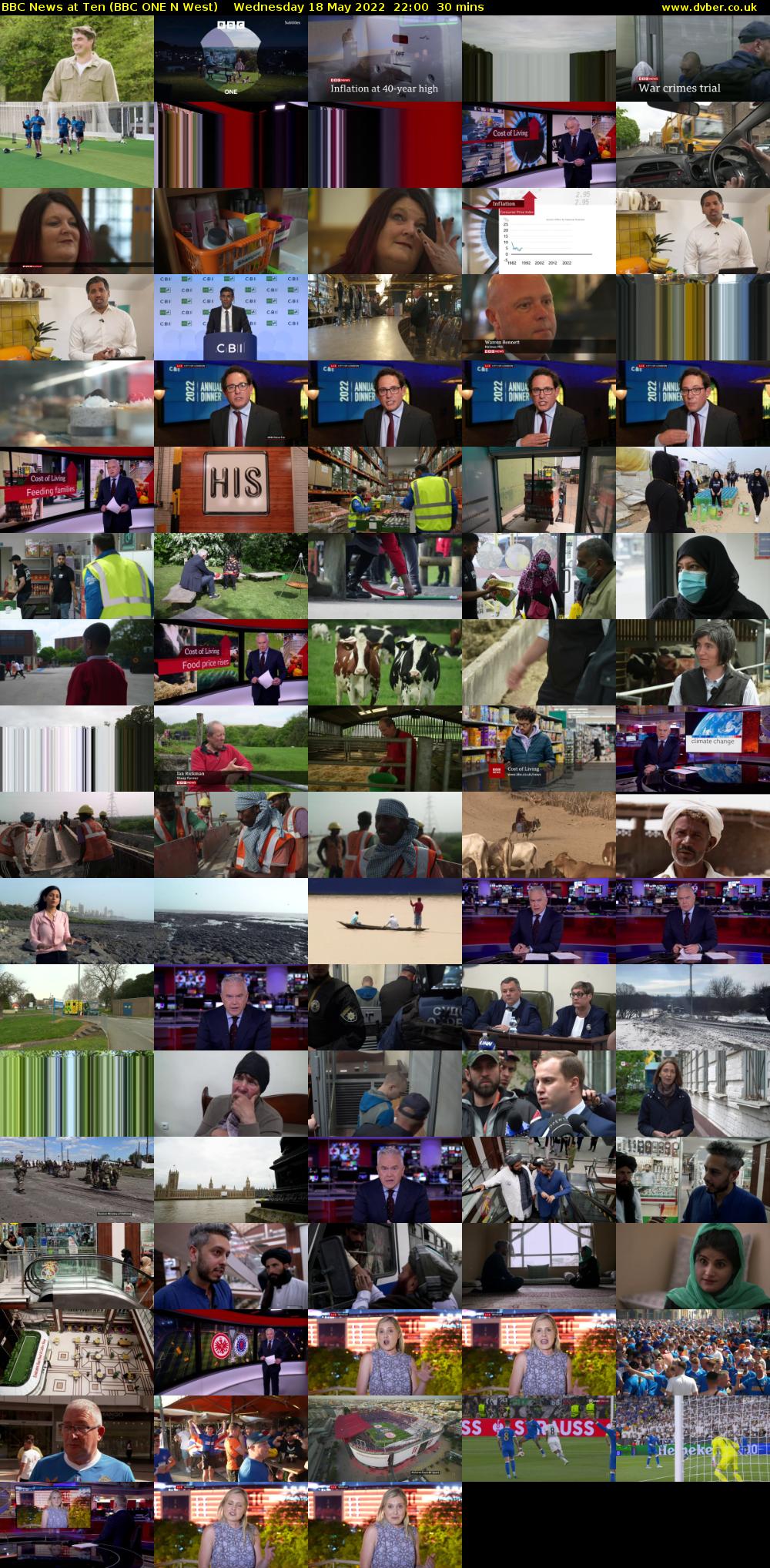 BBC News at Ten (BBC ONE N West) Wednesday 18 May 2022 22:00 - 22:30
