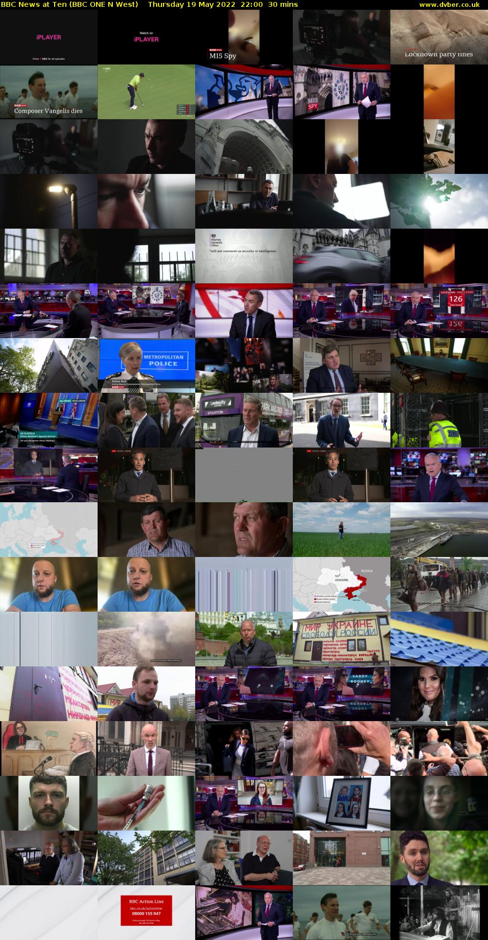BBC News at Ten (BBC ONE N West) Thursday 19 May 2022 22:00 - 22:30