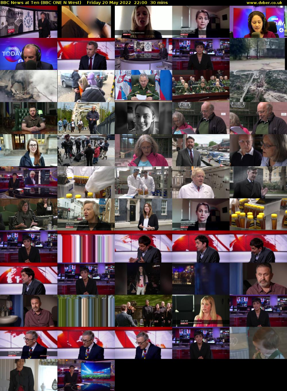 BBC News at Ten (BBC ONE N West) Friday 20 May 2022 22:00 - 22:30