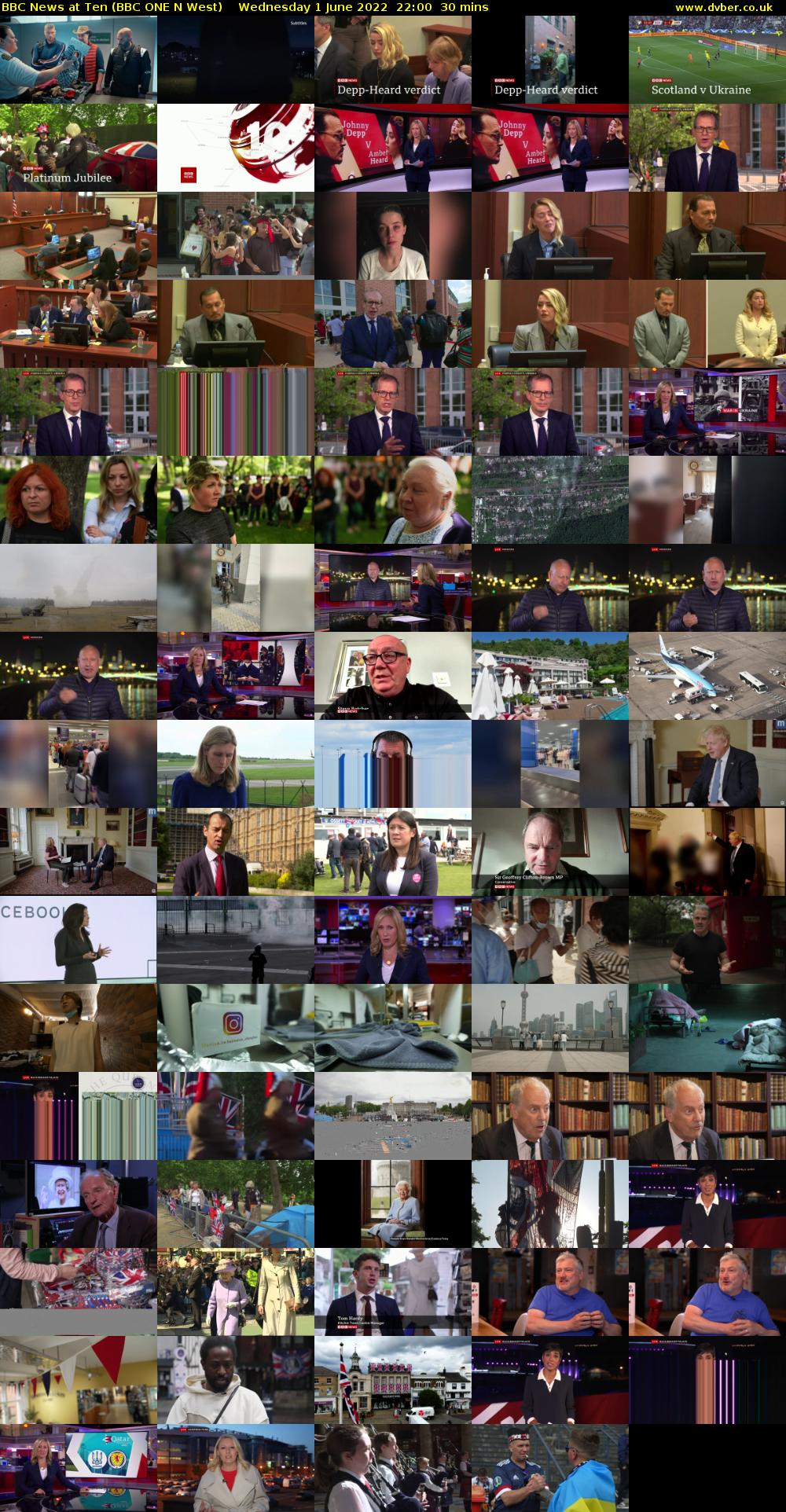 BBC News at Ten (BBC ONE N West) Wednesday 1 June 2022 22:00 - 22:30