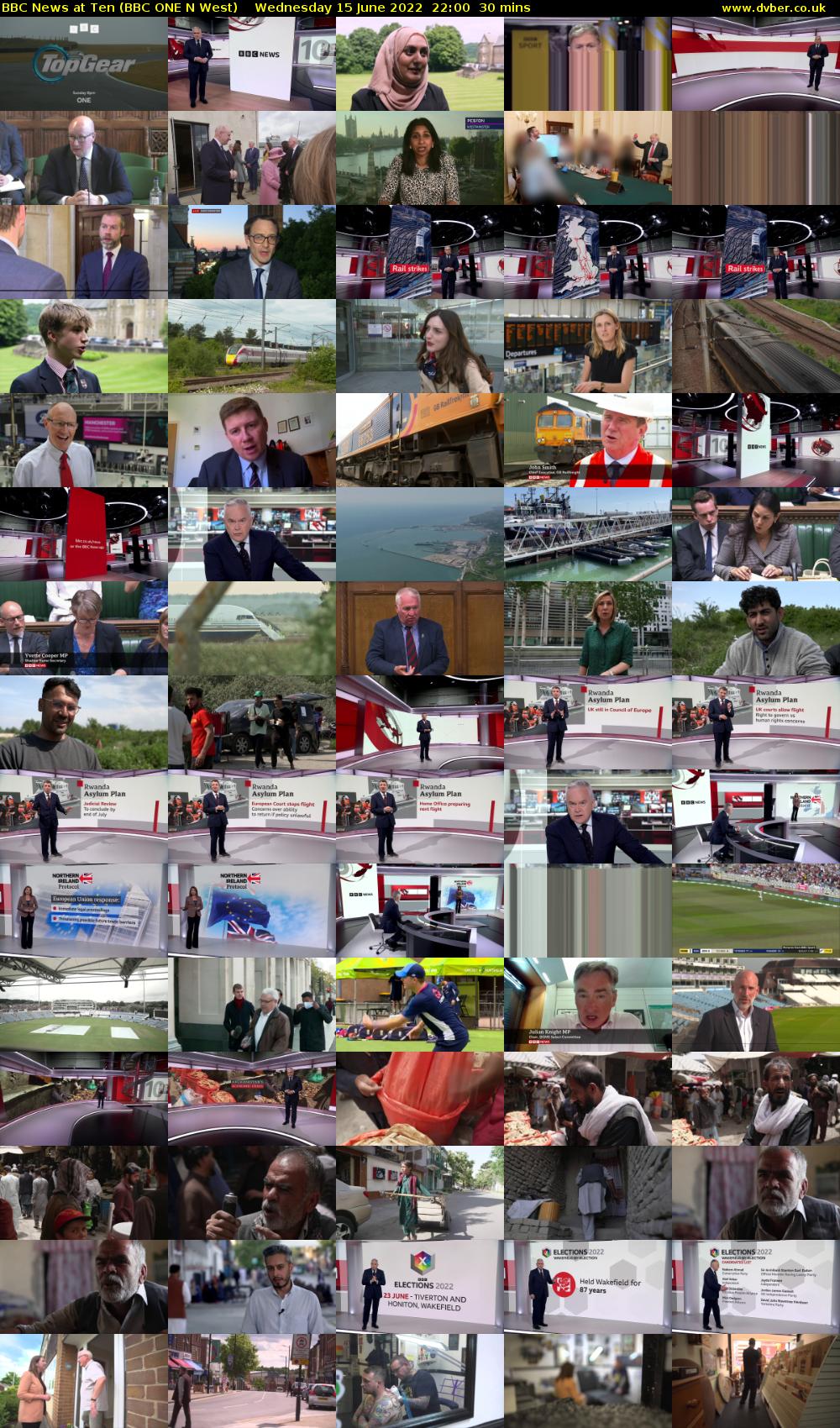 BBC News at Ten (BBC ONE N West) Wednesday 15 June 2022 22:00 - 22:30