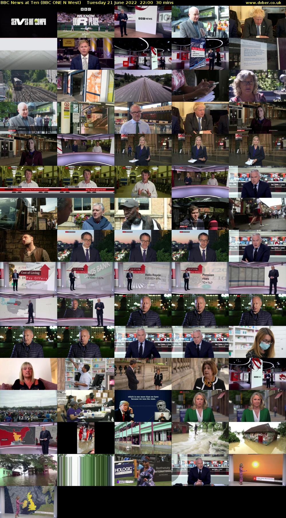 BBC News at Ten (BBC ONE N West) Tuesday 21 June 2022 22:00 - 22:30