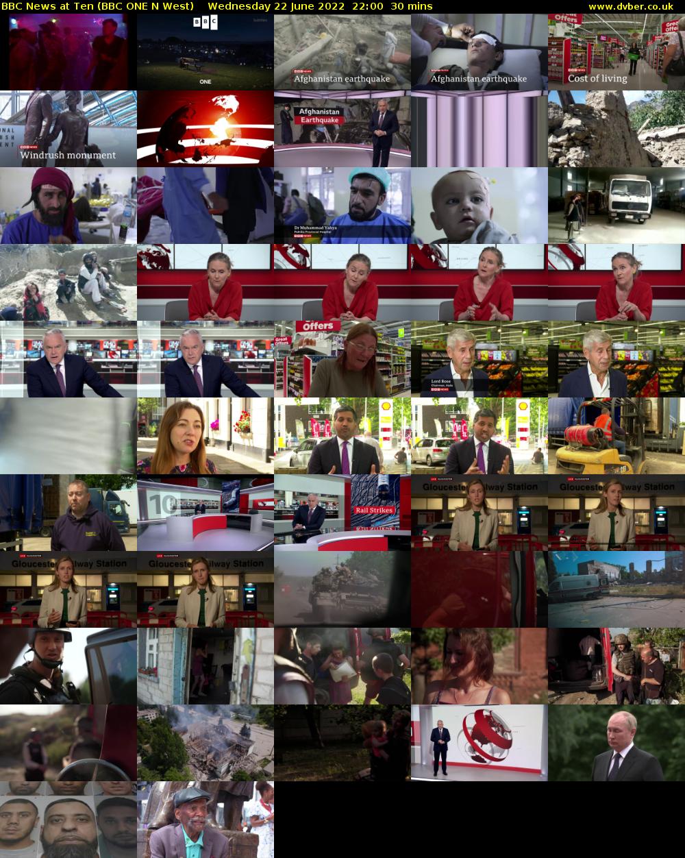 BBC News at Ten (BBC ONE N West) Wednesday 22 June 2022 22:00 - 22:30