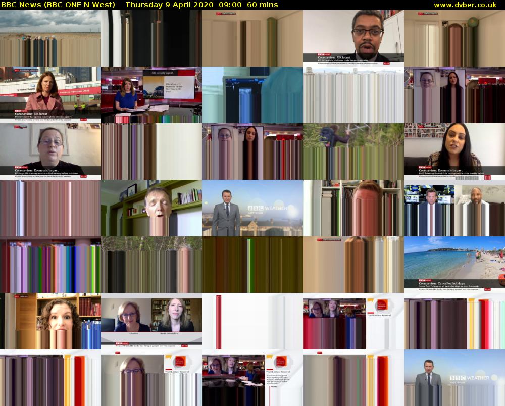 BBC News (BBC ONE N West) Thursday 9 April 2020 09:00 - 10:00