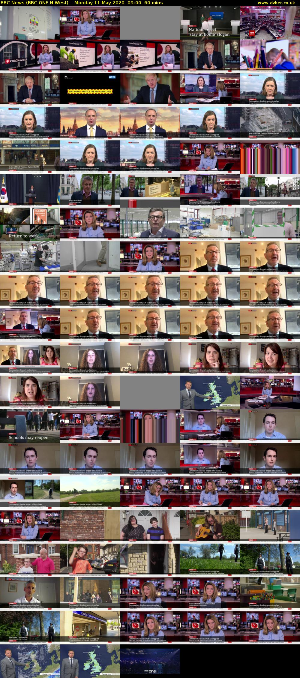 BBC News (BBC ONE N West) Monday 11 May 2020 09:00 - 10:00