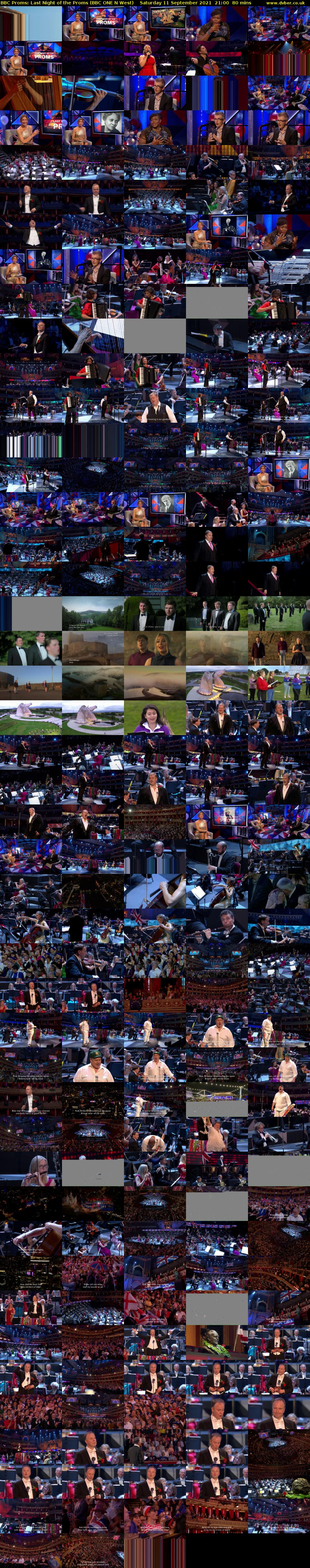 BBC Proms: Last Night of the Proms (BBC ONE N West) Saturday 11 September 2021 21:00 - 22:20