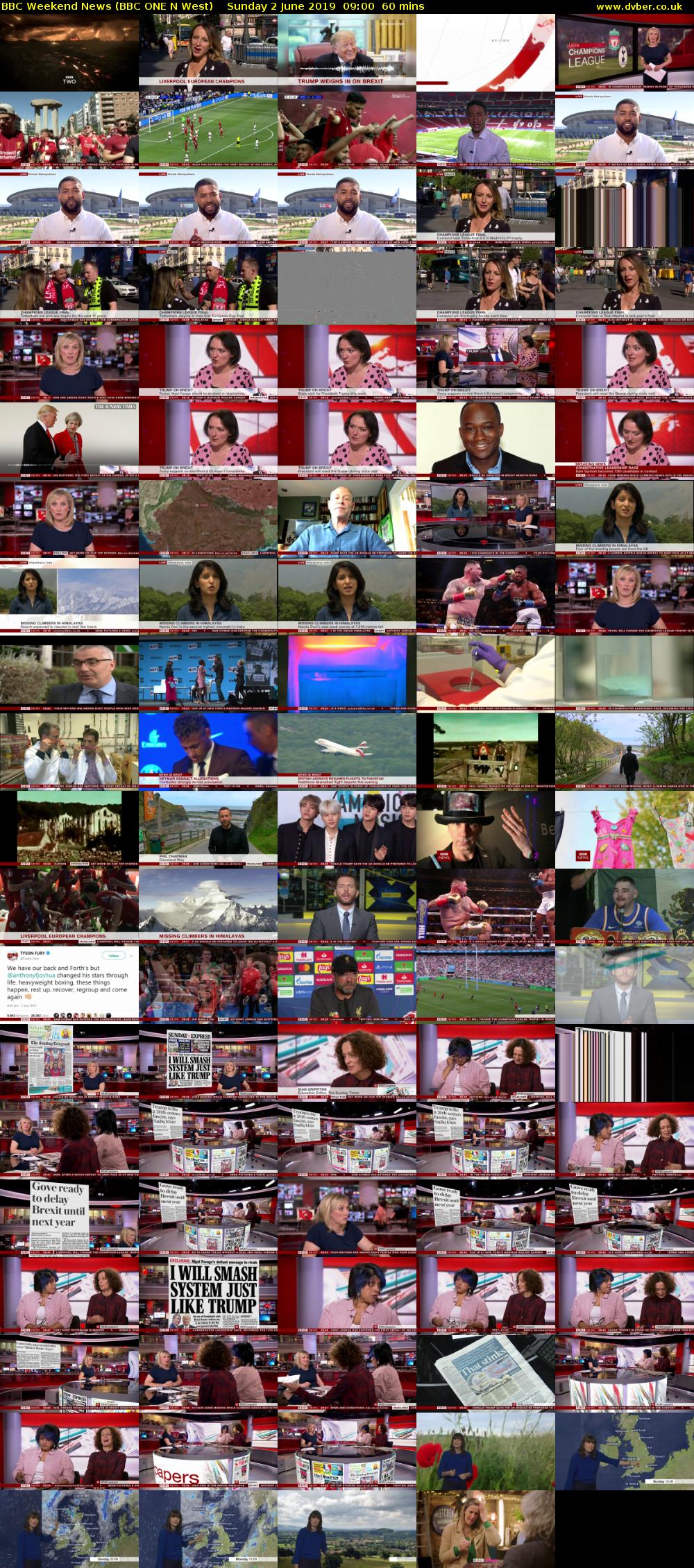 BBC Weekend News (BBC ONE N West) Sunday 2 June 2019 09:00 - 10:00