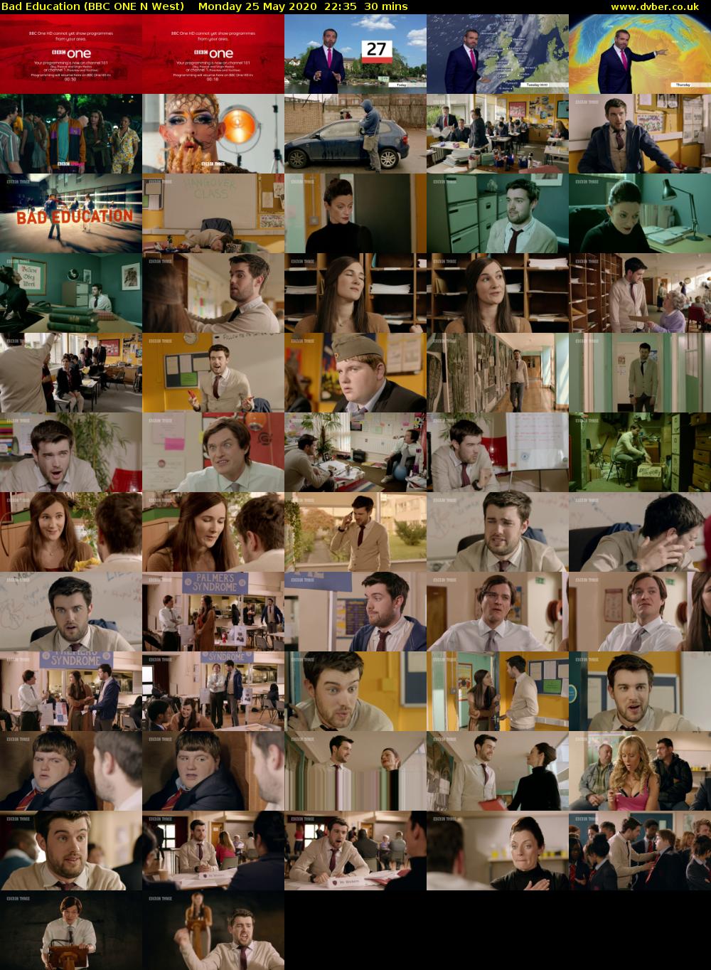 Bad Education (BBC ONE N West) Monday 25 May 2020 22:35 - 23:05