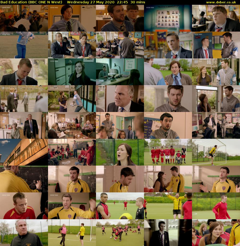 Bad Education (BBC ONE N West) Wednesday 27 May 2020 22:45 - 23:15