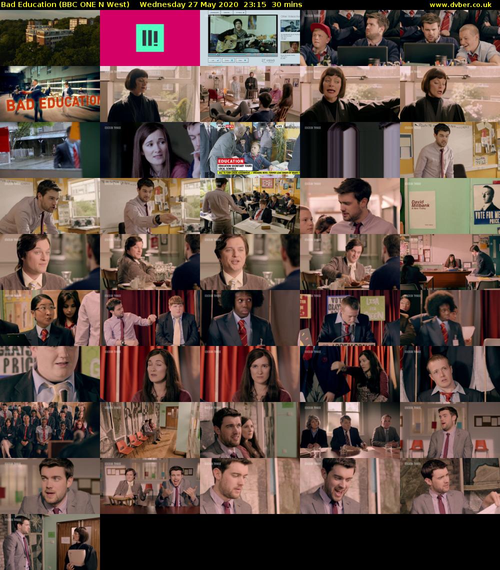 Bad Education (BBC ONE N West) Wednesday 27 May 2020 23:15 - 23:45
