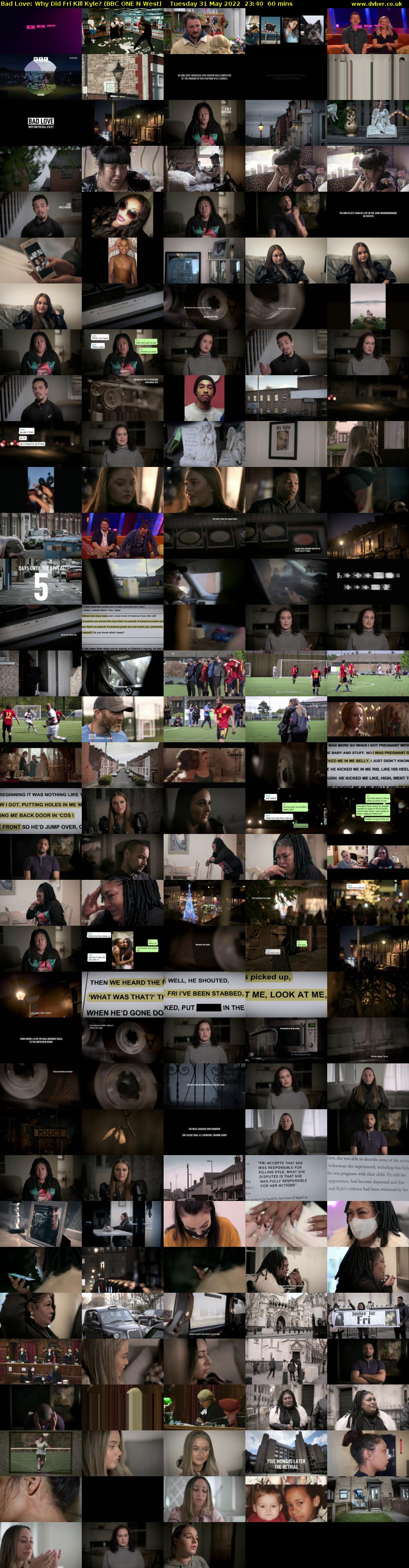 Bad Love: Why Did Fri Kill Kyle? (BBC ONE N West) Tuesday 31 May 2022 23:40 - 00:40