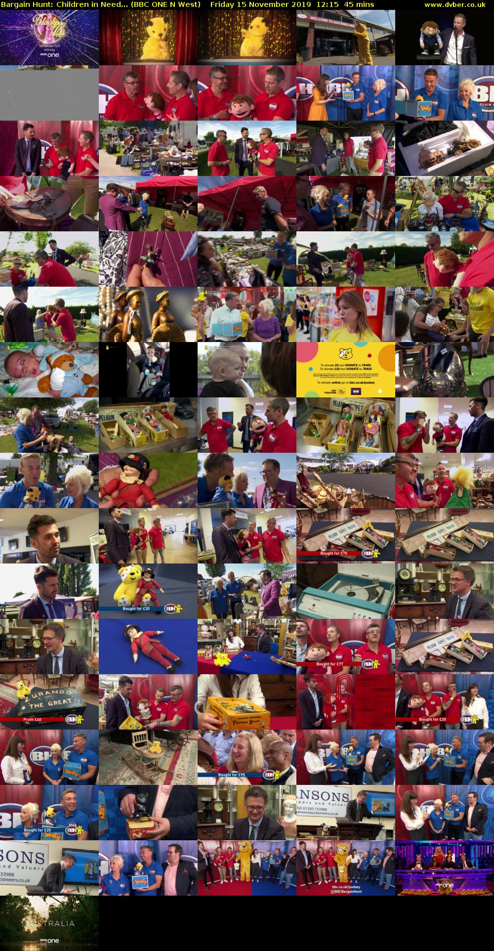 Bargain Hunt: Children in Need... (BBC ONE N West) Friday 15 November 2019 12:15 - 13:00