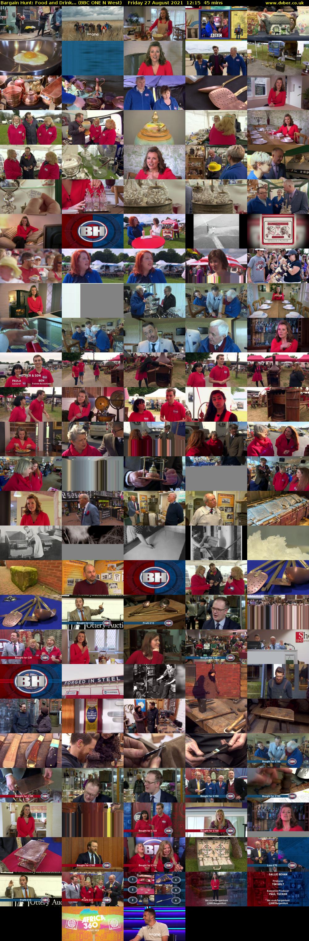 Bargain Hunt: Food and Drink... (BBC ONE N West) Friday 27 August 2021 12:15 - 13:00