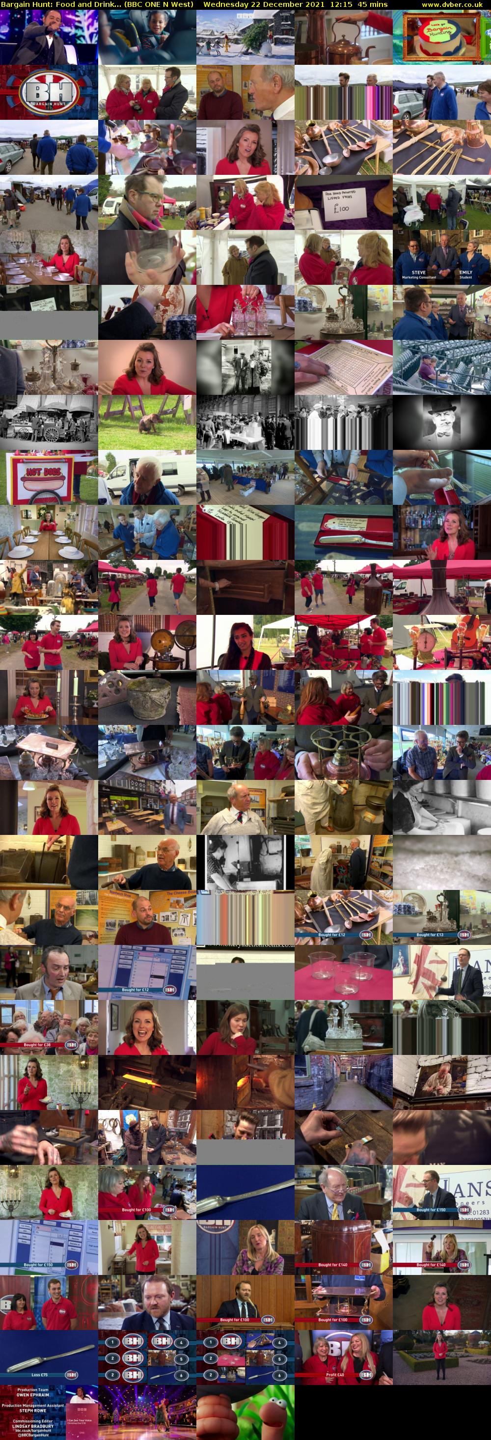 Bargain Hunt: Food and Drink... (BBC ONE N West) Wednesday 22 December 2021 12:15 - 13:00