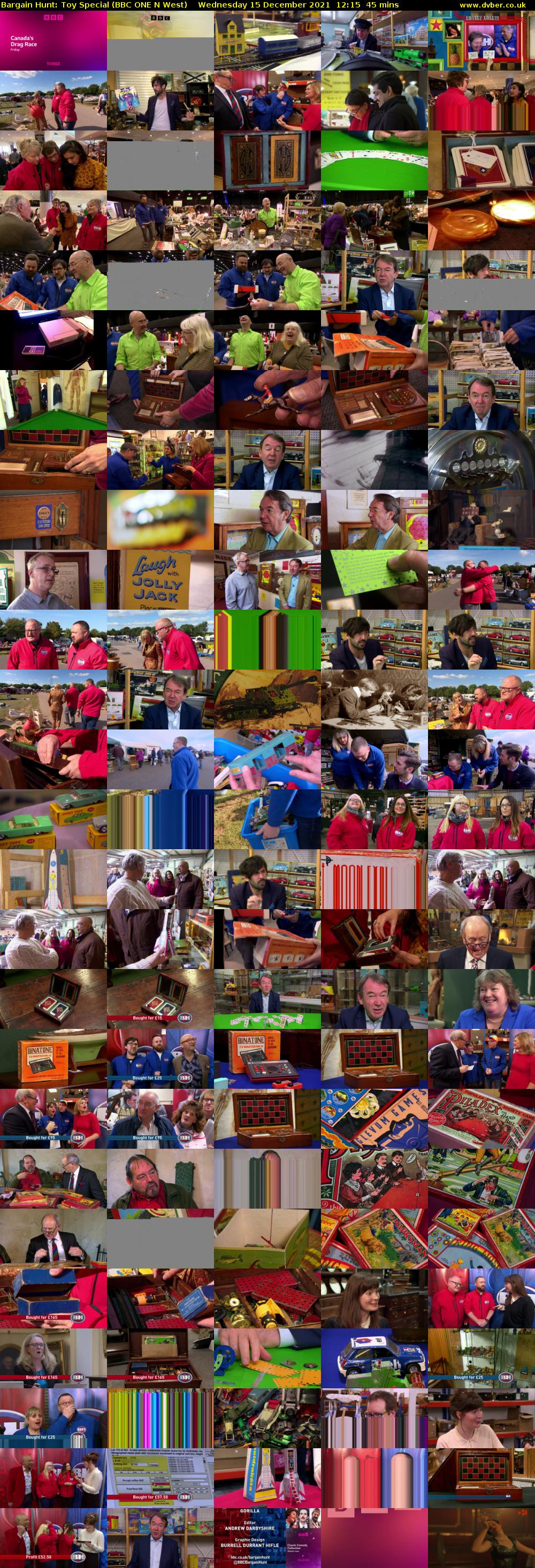 Bargain Hunt: Toy Special (BBC ONE N West) Wednesday 15 December 2021 12:15 - 13:00