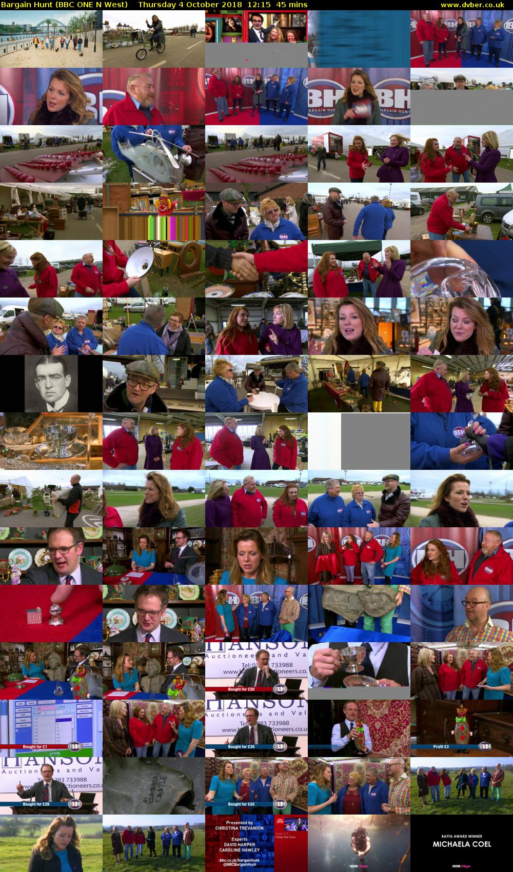 Bargain Hunt (BBC ONE N West) Thursday 4 October 2018 12:15 - 13:00
