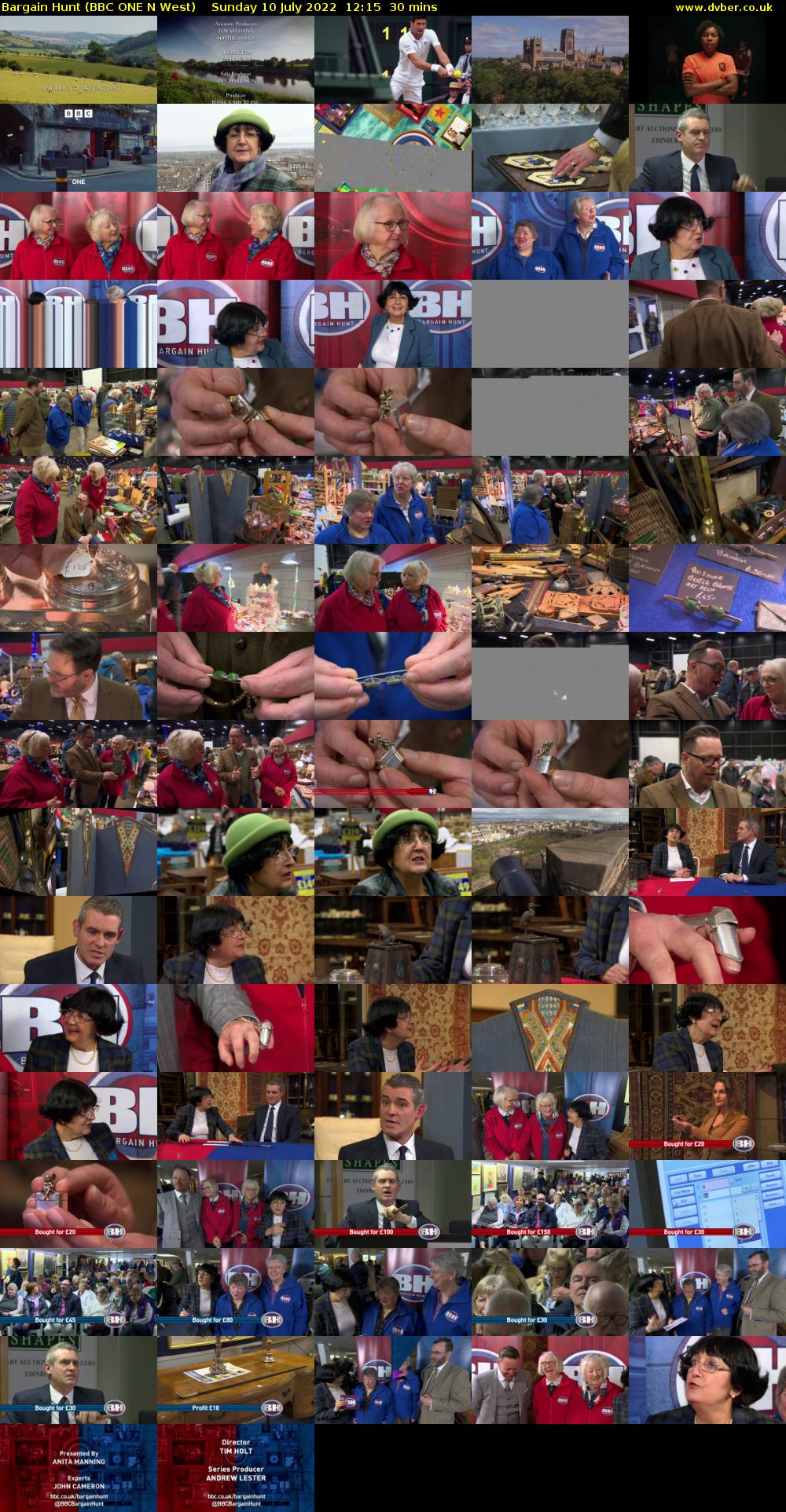 Bargain Hunt (BBC ONE N West) Sunday 10 July 2022 12:15 - 12:45