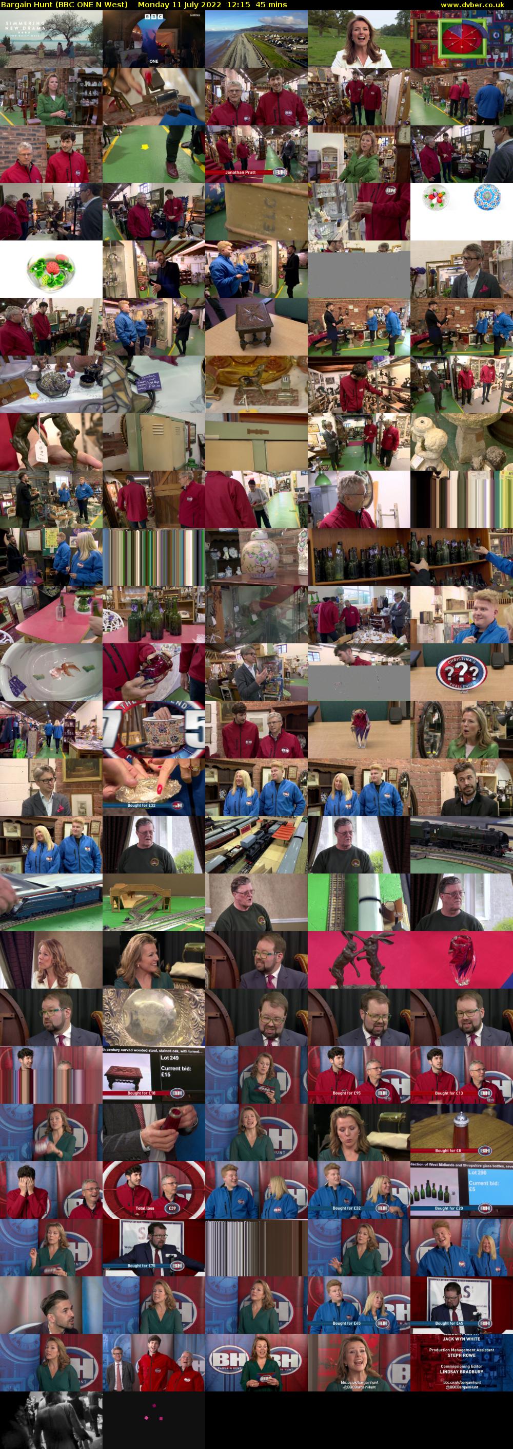 Bargain Hunt (BBC ONE N West) Monday 11 July 2022 12:15 - 13:00
