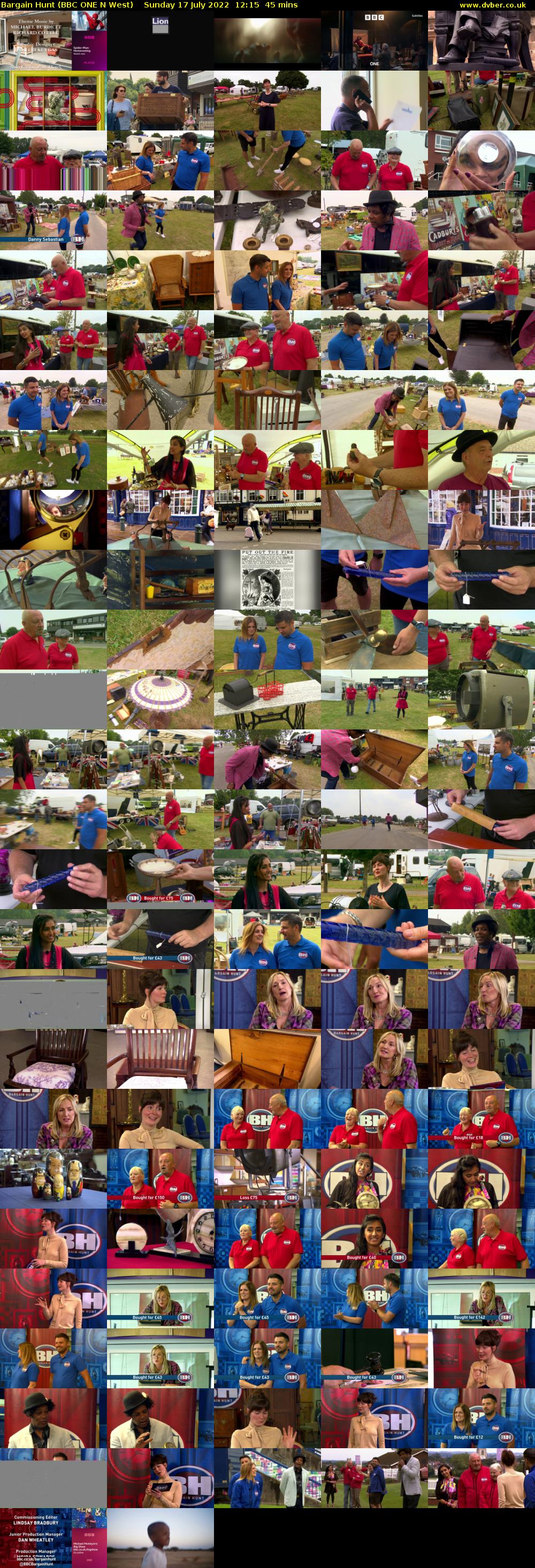 Bargain Hunt (BBC ONE N West) Sunday 17 July 2022 12:15 - 13:00